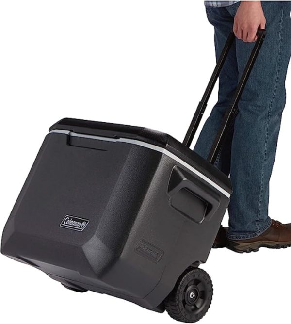 Coleman Portable Rolling Cooler | 50 Quart Xtreme 5 Day Cooler with Wheels | Wheeled Hard Cooler Keeps Ice Up to 5 Days - Image 4